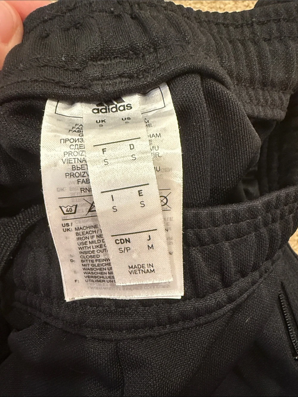 adidas Black Kids Track Joggers with Zipper Ankles